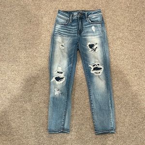 American Eagle Hi-Rise Jegging Crop Super Stretch Jeans